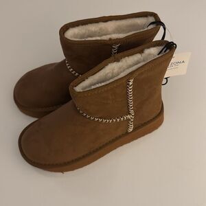 Arizona Fleece Boots Womens 6 Brown Sherpa